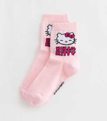 Pale Pink Hello Kitty Socks