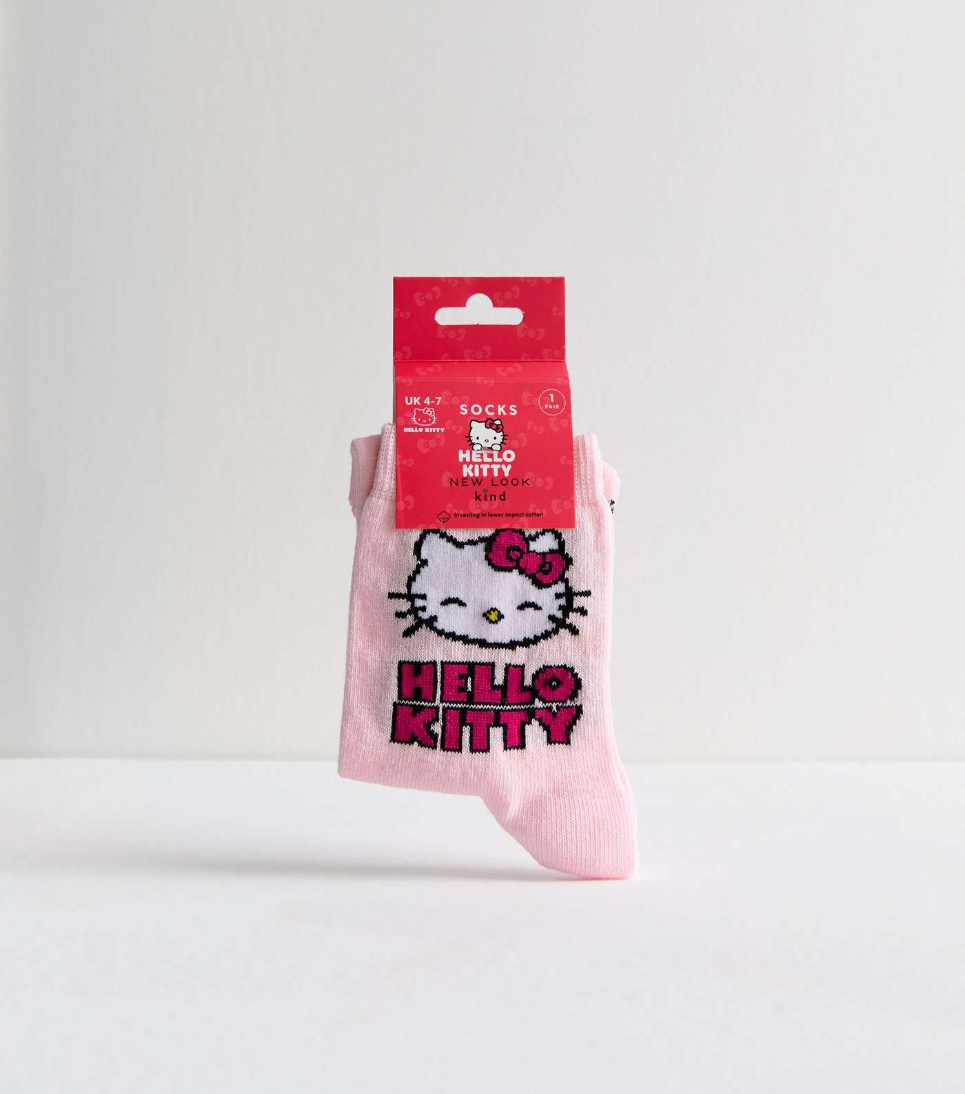 Pale Pink Hello Kitty Socks Image 3
