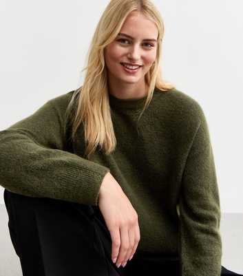 Tall Khaki Side Slit Jumper