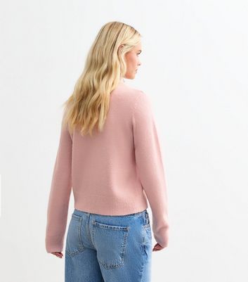 Petite Pink Soft Knit Cardigan New Look