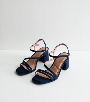 Navy blue heels new look sale