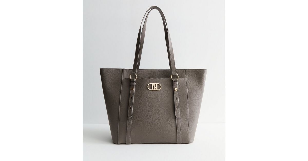 Grey Tote Bag | New Look