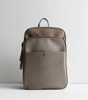 Pale Grey Laptop Backpack