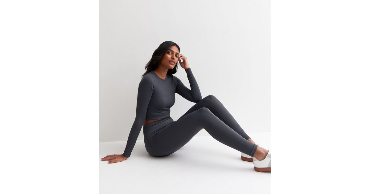 Ash Grey Seamless Leggings Women's