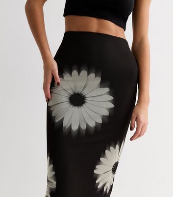 New look fashion daisy midi skirt