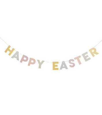 Multicoloured Happy Easter Banner