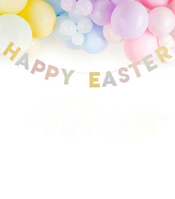 Multicoloured Happy Easter Banner New Look