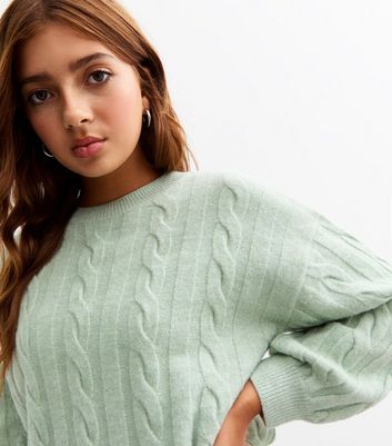 Girls green jumper best sale