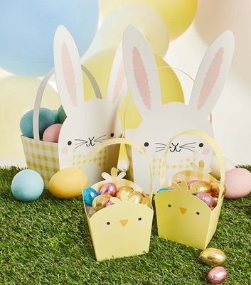 Yellow Easter Bunny and Chick Baskets New Look