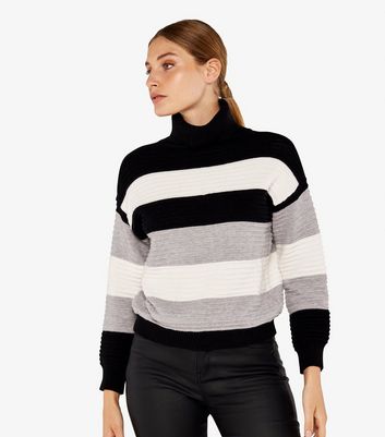 Apricot Colour Block Rib Knit Jumper | New Look