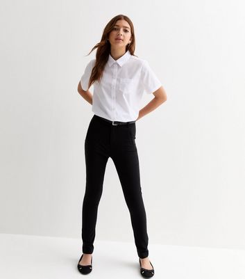 Girls black trousers hotsell