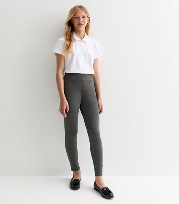 Ladies grey stretch trousers hotsell