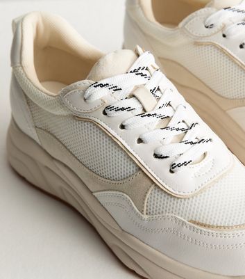 New look shops white chunky trainers