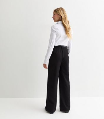 Wide leg trousers for girls hotsell