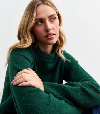 Green crew neck jumper best sale