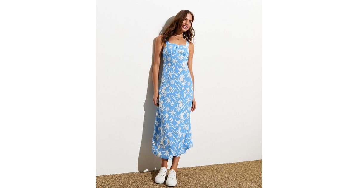Vestido Midi Forever 21 Celestial Print – Espalda Abierta, Mangas Campesinas, Estampado De Estrellas