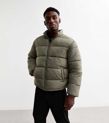 Khaki Regular Padded Puffer Jacket