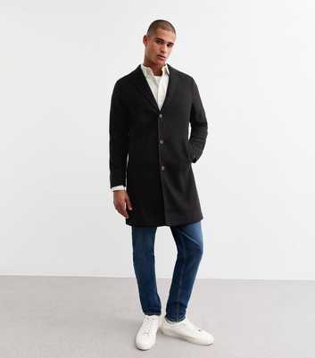 Black Regular Tailored Coat