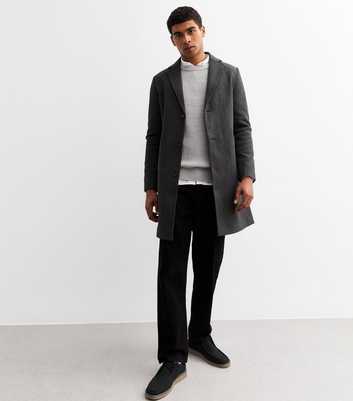 Grey Regular Tailored Coat