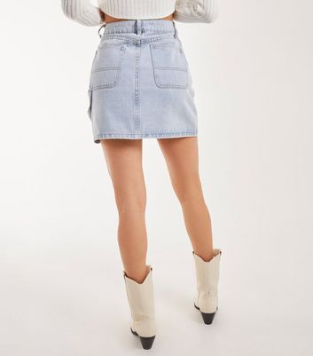 Pink denim skirt new look hotsell