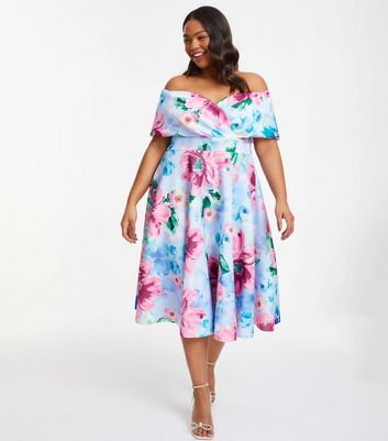 Buy Berrylush Curve Plus Size Floral Printed Shoulder Strap A Line Dress -  Dresses for Women 24919156 | Myntra