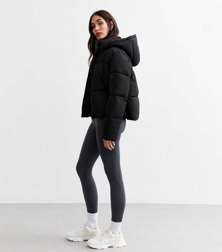 Womens Jacket Black Short Puffer Coat Women's Puffer Coats