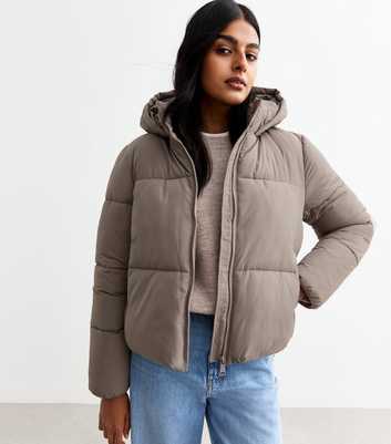 Mink Cropped Puffer Coat 