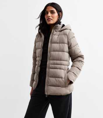 Mink Hooded Puffer Jacket 