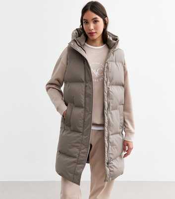 Mink Hooded Puffer Gilet