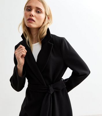 Long Black Coat Long Tailored Coat Womens M&Co Tailored City Coat