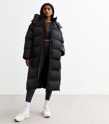 Longline petite puffer coat on sale