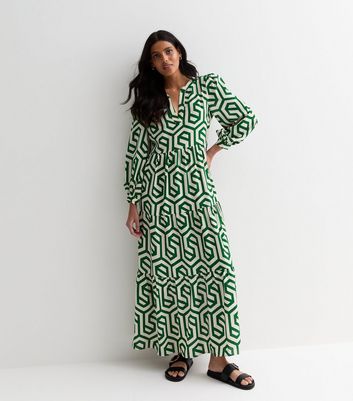 Long sleeve maxi dress new look best sale