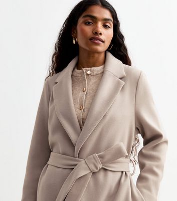 Petite belted coat best sale