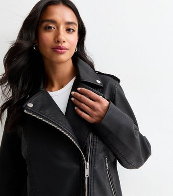 Leather Biker Jacket New Look