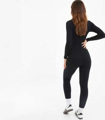 Basic Seamless Long Sleeve Jumpsuit