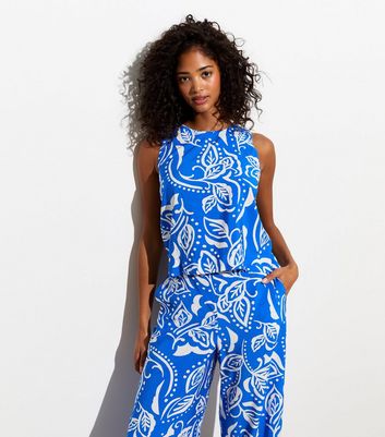Banjul Graphic Leaf Print Top main image 1