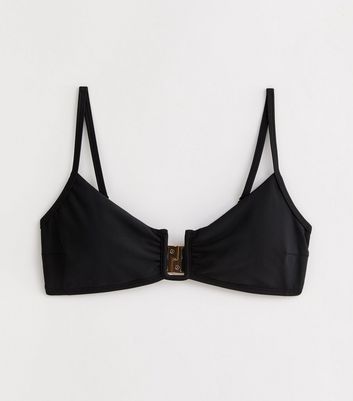 Black U-Wire Bikini Top New Look