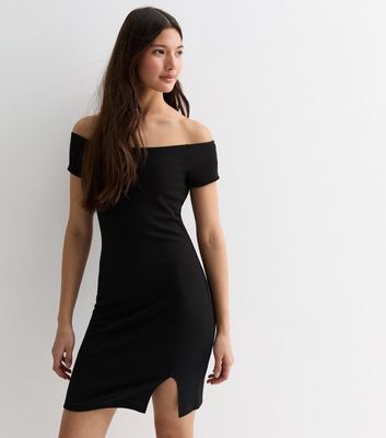 New look black outlet bardot dress