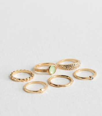 Gold Tone 6 Pack of Stacking Rings 