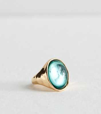 Turquoise Round Chunky Ring 