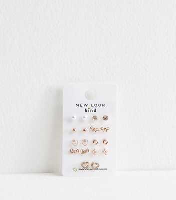 Rose Gold Tone Bow Shaped Studs