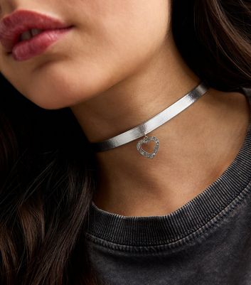Diamante choker necklace discount