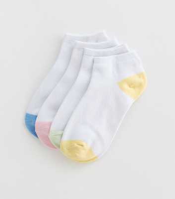 Pack of 4 Multicoloured Trainer Socks