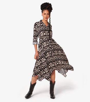 Midi hanky hem clearance dress