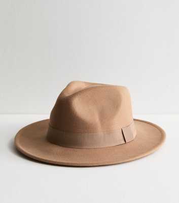 Camel Felted Fedora Hat