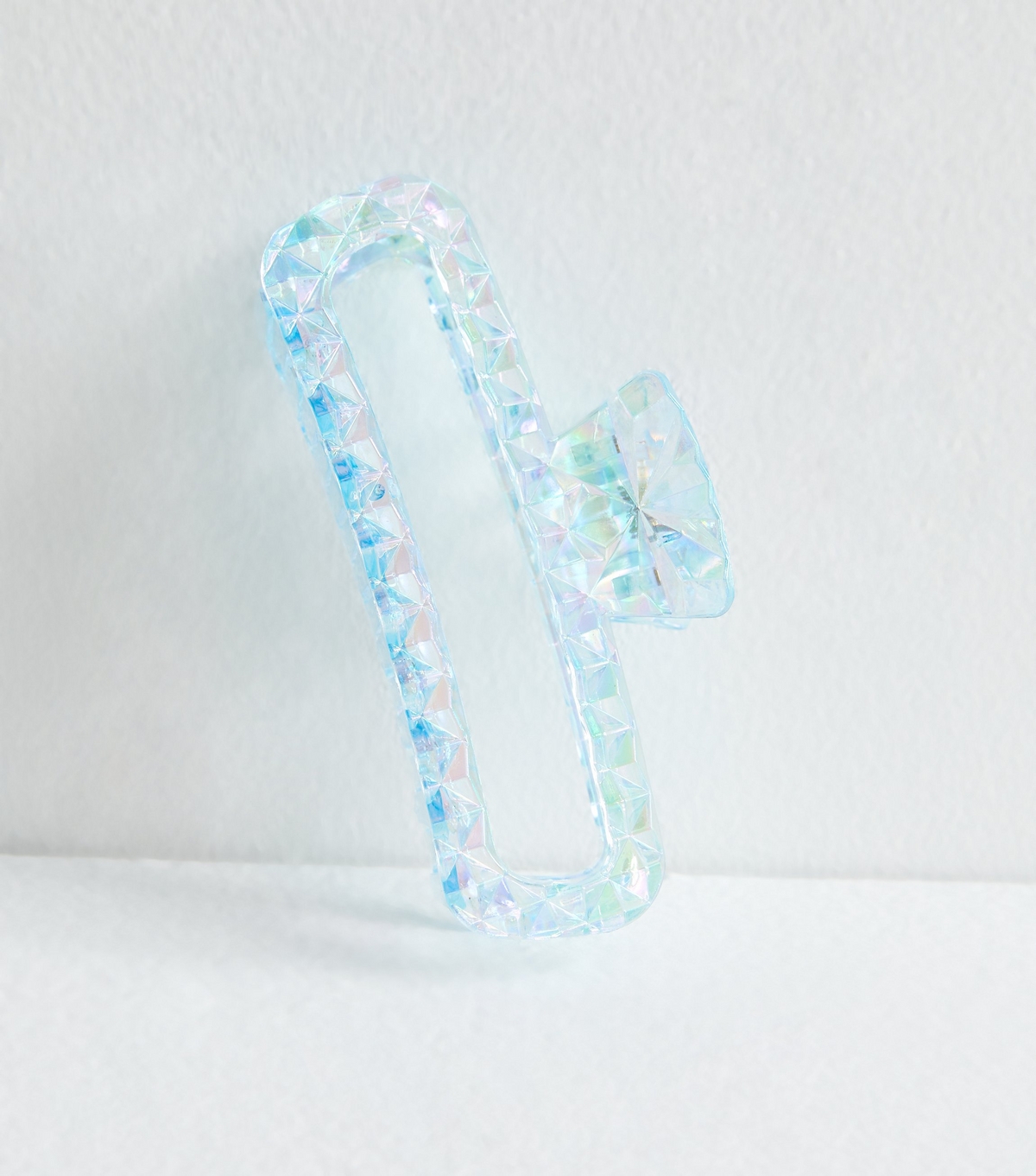 Blue Iridescent Rectangle Hair Claw Clip New Look