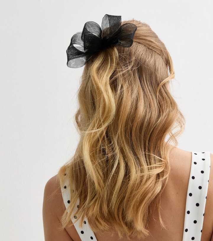 Black Mesh Clip Fascinator