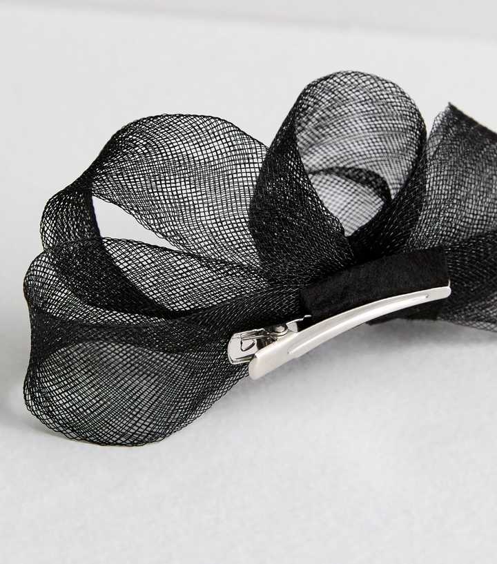 Black Mesh Clip Fascinator