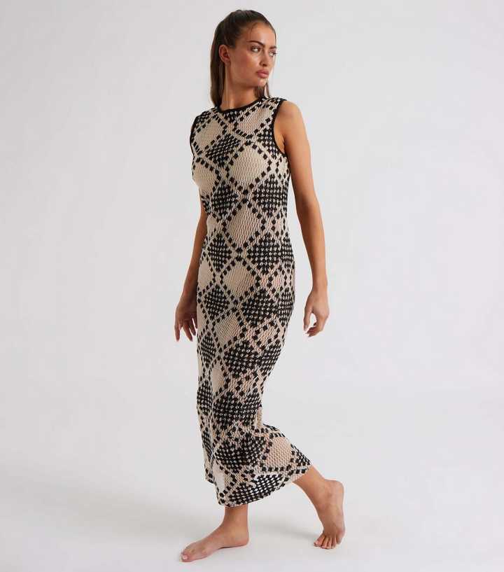 Urban Bliss Monochrome Knitted Maxi Dress