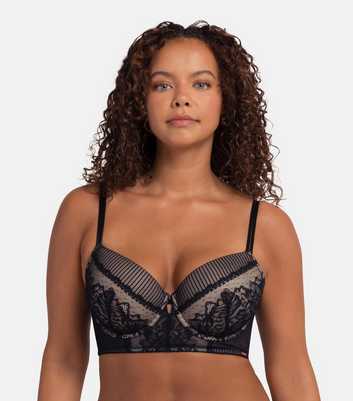 Dorina Curves Lace Panelled Wired Bra 